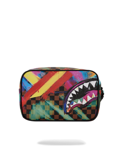 SHARKS IN PARIS CITY STREAKS TOILETRY BAG