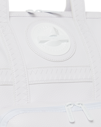 HEAVY METAL SHARK WHITE OUT BIZ TOP OPENER BACKPACK