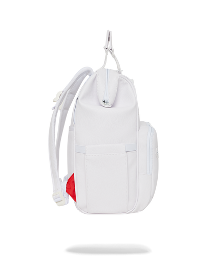 HEAVY METAL SHARK WHITE OUT BIZ TOP OPENER BACKPACK