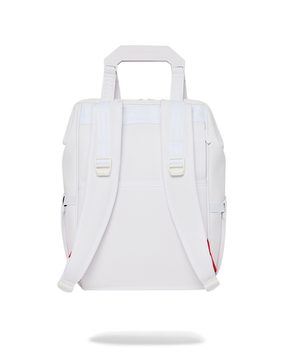 HEAVY METAL SHARK WHITE OUT BIZ TOP OPENER BACKPACK