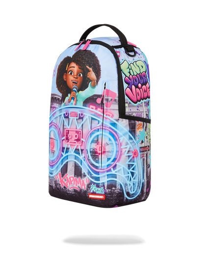 KARMA'S WORLD TURN UP THE VOLUME BACKPACK
