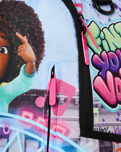 KARMA'S WORLD TURN UP THE VOLUME BACKPACK