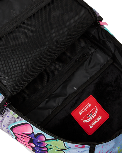 KARMA'S WORLD TURN UP THE VOLUME BACKPACK