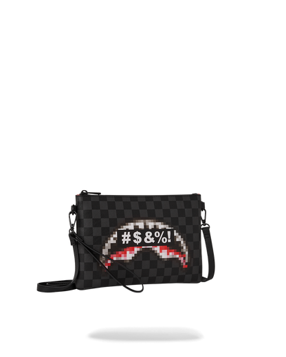 'WHAT THE BEEP' SHARK CROSSOVER CLUTCH