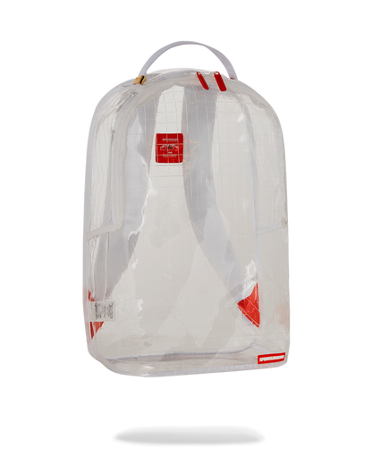 CLEAR VISION SHARKS IN PARIS - 100% ALL CLEAR DLX BACKPACK