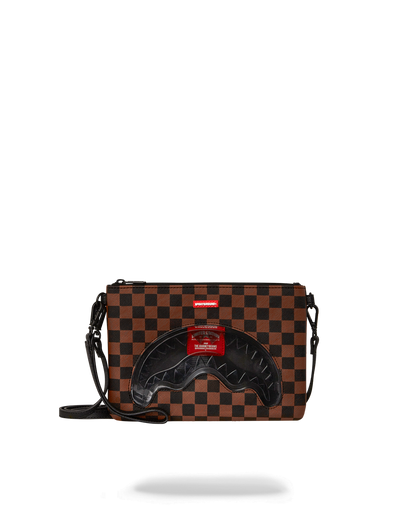 SHARKS IN PARIS CLEAR FOR TAKEOFF CROSSOVER CLUTCH WITH STRAP