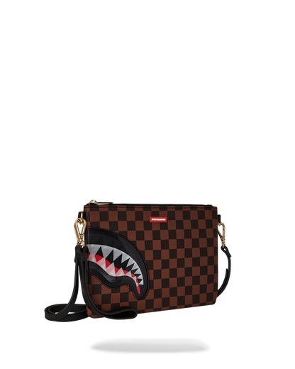 LENTICULAR EFFECTS CROSSOVER CLUTCH W/ SHOULDER STRAP