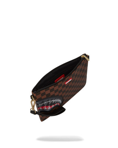 LENTICULAR EFFECTS CROSSOVER CLUTCH W/ SHOULDER STRAP