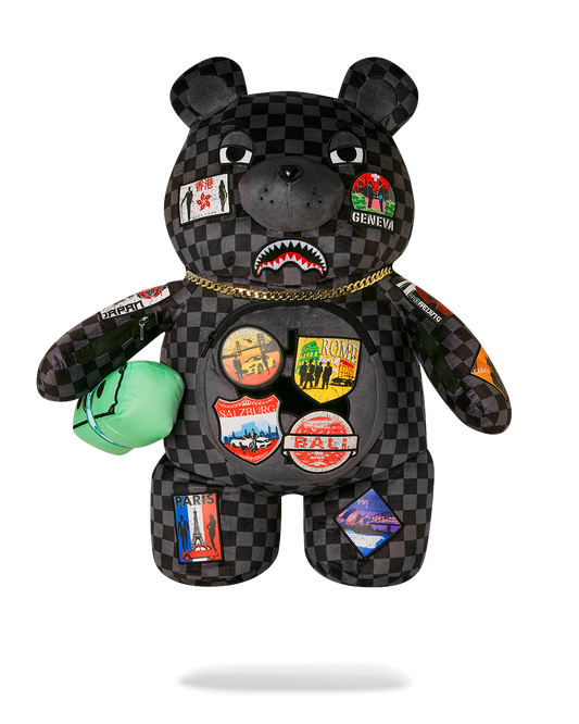 GLOBAL MOGUL UNLIMITED MILES MONEYBEAR TEDDYBEAR BACKPACK