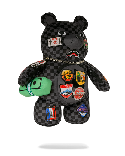 GLOBAL MOGUL UNLIMITED MILES MONEYBEAR TEDDYBEAR BACKPACK