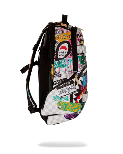 CREATE ANOTHER DAY SKATEBOARD-STRAP BACKPACK