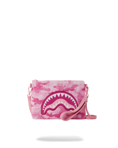 FURRROCIOUS IN PINK CROSSOVER CLUTCH