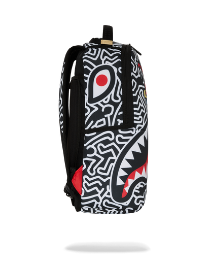 KEITH HARING SKATER SHARK DLXSR BACKPACK