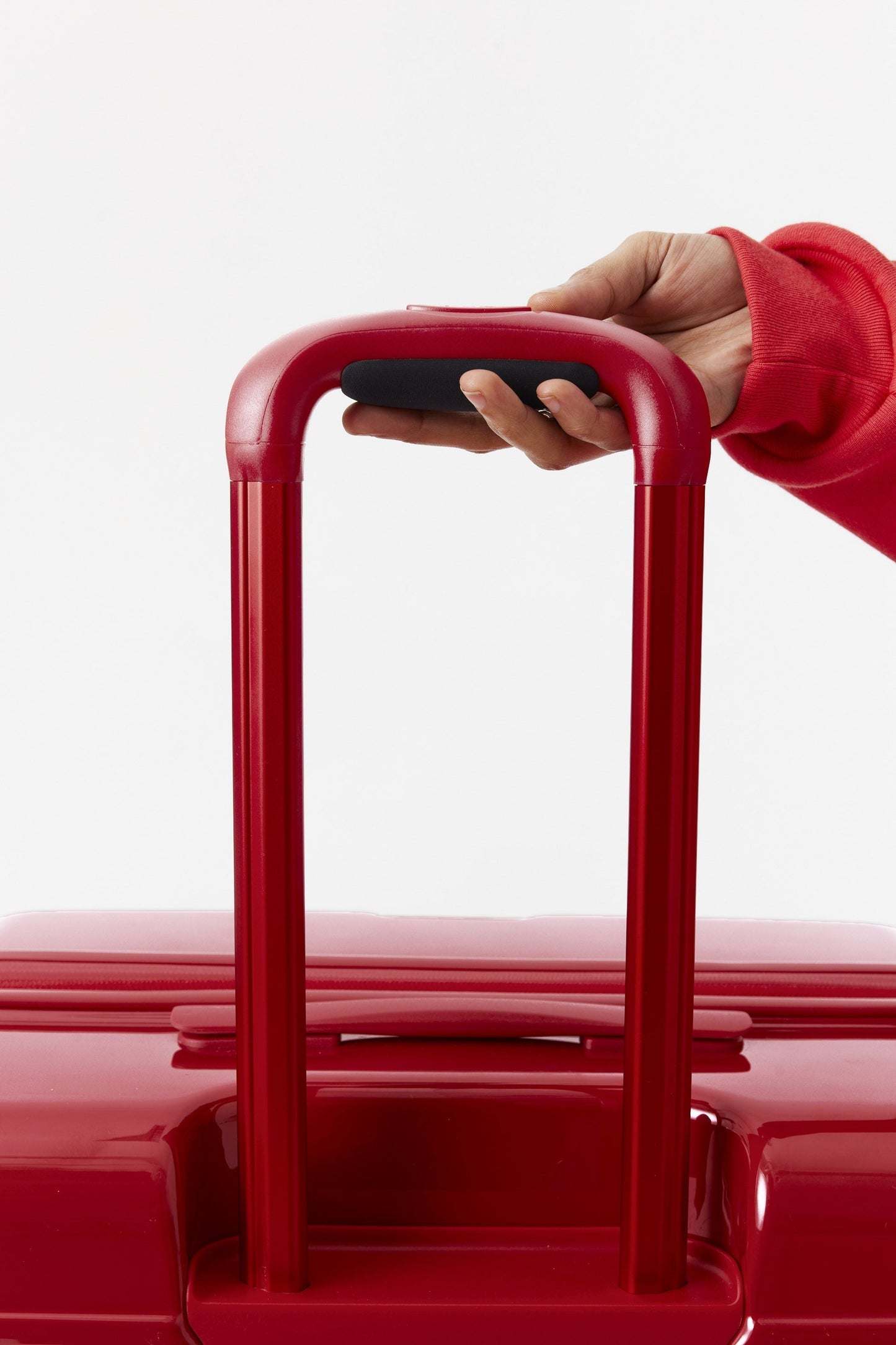 The Large Check-In Roller in Text Me Red
