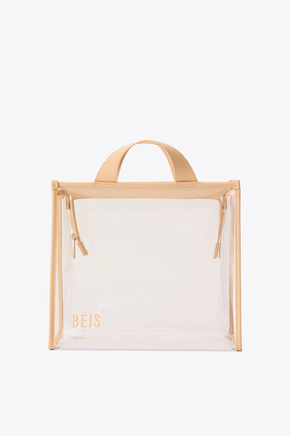 The Stadium Tote in Beige