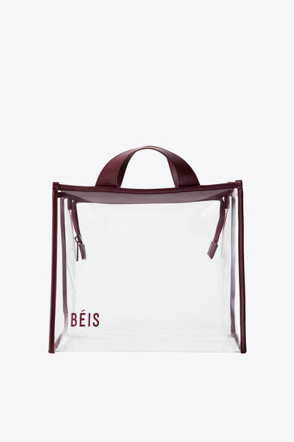 The Stadium Tote in Burgundy