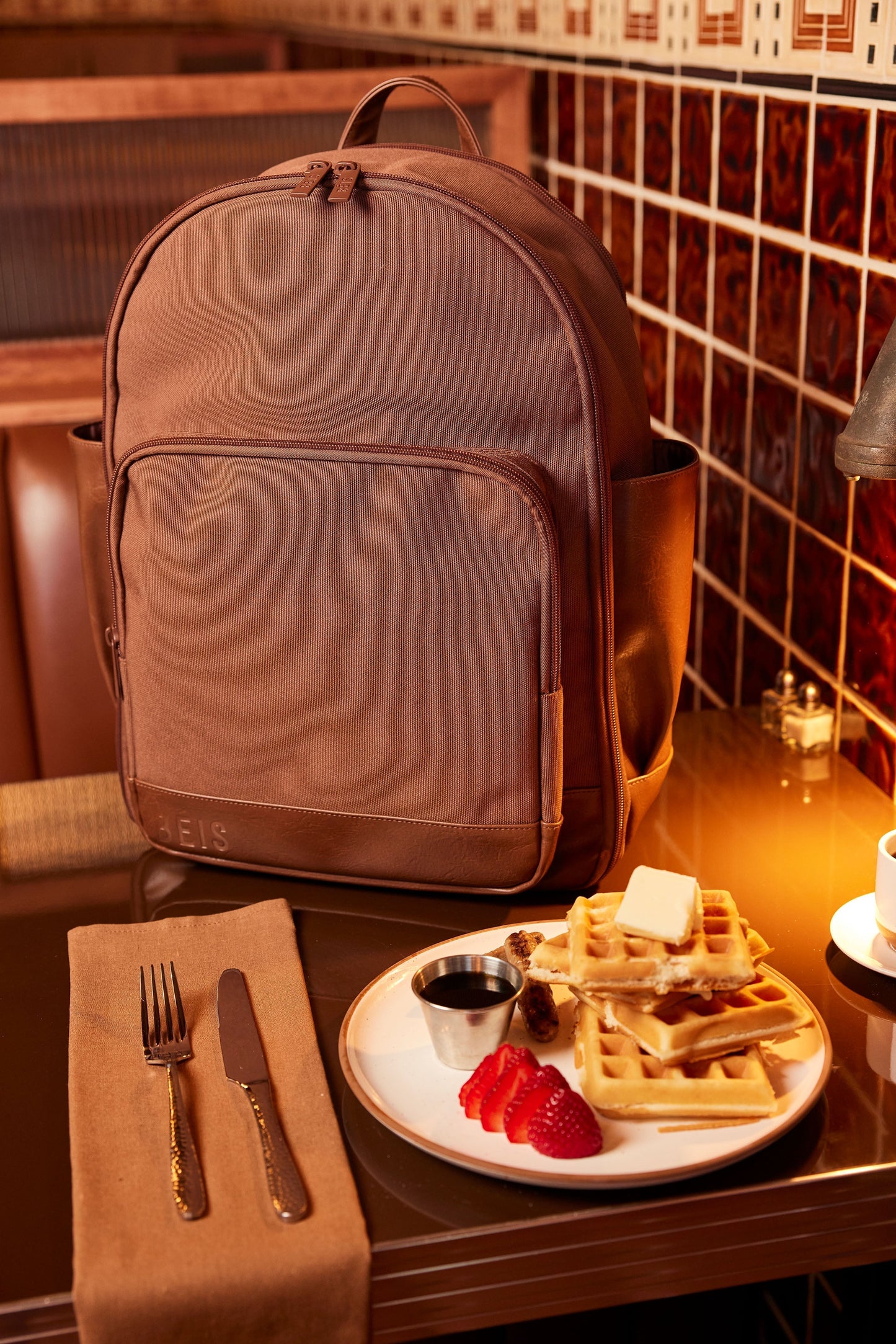 The Travel Backpack in Maple