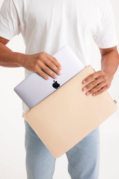 The B??ISics Laptop Pouch in Beige