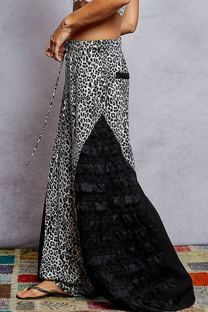 POL Cheetah Wide Fun Pant