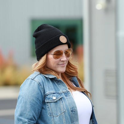 Alpha Black Beanie