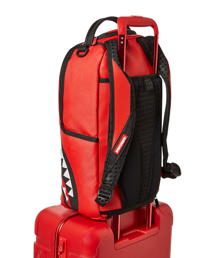 MOLDED SHARKITECTURE RED HARDSHELL CARRY-ON LUGGAGE