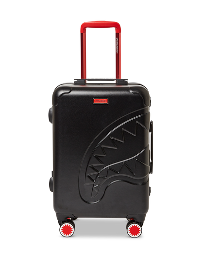 MOLDED SHARKITECTURE BLACK HARDSHELL CARRY-ON LUGGAGE