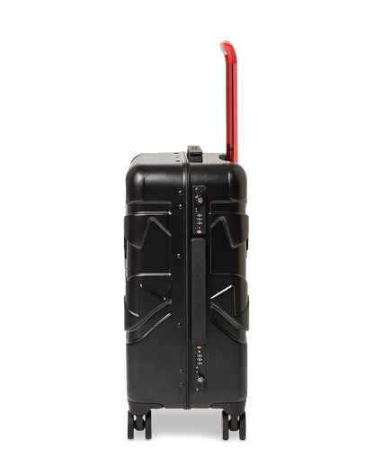 MOLDED SHARKITECTURE BLACK HARDSHELL CARRY-ON LUGGAGE