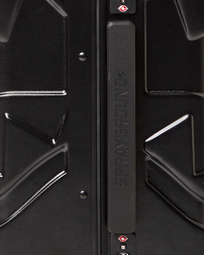MOLDED SHARKITECTURE BLACK HARDSHELL CARRY-ON LUGGAGE