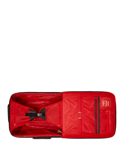 EXTERIOR GOLD ZIP POCKET SHARKS IN PARIS JETSETTER CARRY-ON LUGGAGE