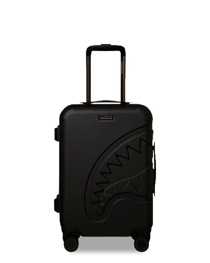 REALITY CHECK SHARKITECTURE CARRY-ON JETBLACK LUGGAGE (GUNMETAL HARDWARE)