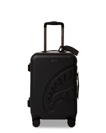 REALITY CHECK SHARKITECTURE CARRY-ON JETBLACK LUGGAGE (GUNMETAL HARDWARE)