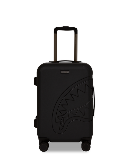 REALITY CHECK SHARKITECTURE CARRY-ON JETBLACK LUGGAGE (GUNMETAL HARDWARE)