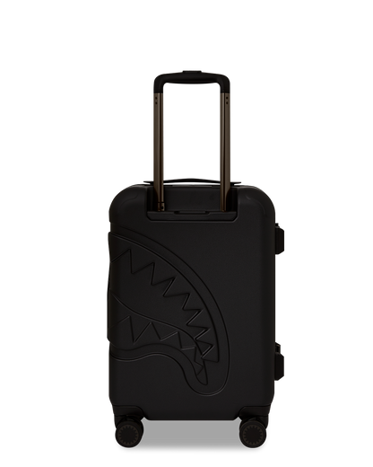 REALITY CHECK SHARKITECTURE CARRY-ON JETBLACK LUGGAGE (GUNMETAL HARDWARE)
