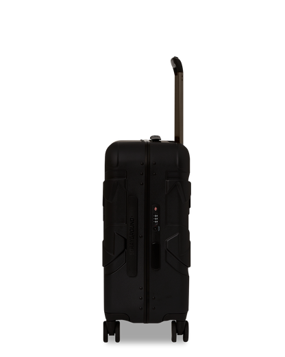 REALITY CHECK SHARKITECTURE CARRY-ON JETBLACK LUGGAGE (GUNMETAL HARDWARE)