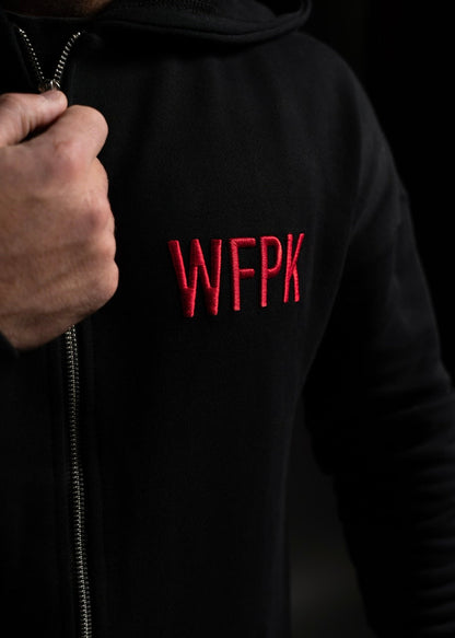 Alpha Black Savage Red Zip Up Hoodie (SALE)