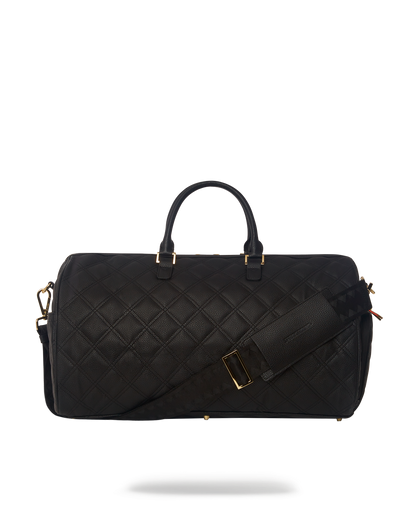 NOIR QUILT GOLD CHAIN SHARK DUFFLE