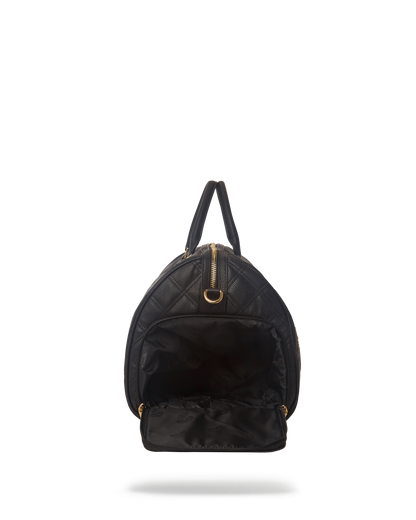NOIR QUILT GOLD CHAIN SHARK DUFFLE