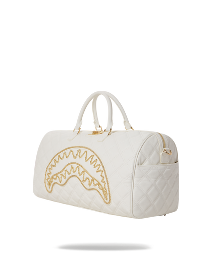 RIVIERA LE BLANC GOLD CHAIN SHARK DUFFLE