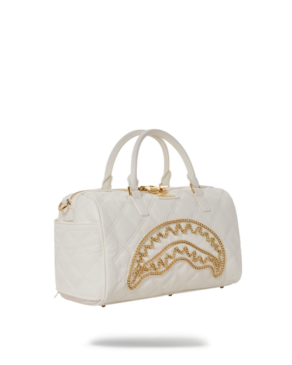 RIVIERA LE BLANC GOLD CHAIN SHARK MINI DUFFLE