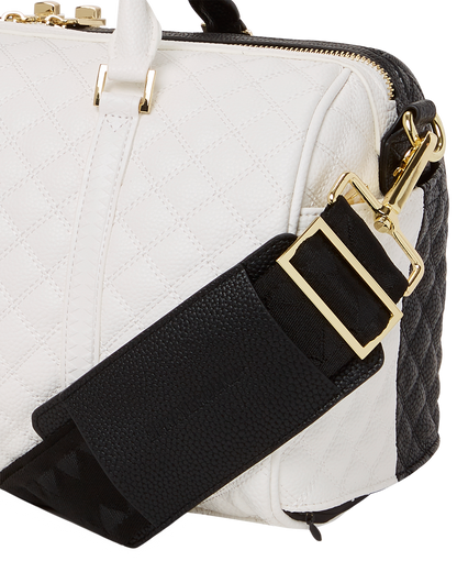 LEVELED UP SPLIT QUILT SHARK MINI DUFFLE