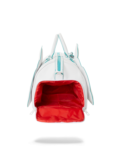 CLOUDY WITH A CHANCE OF SHARK DUFFLE