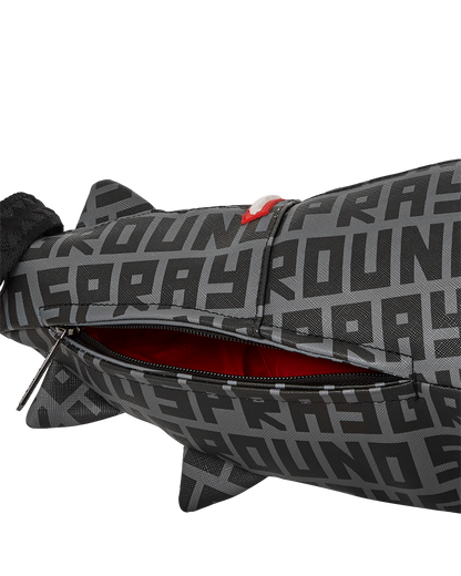 SHARKFINITY STEALTH PILOT SHARK SHAPE DUFFLE