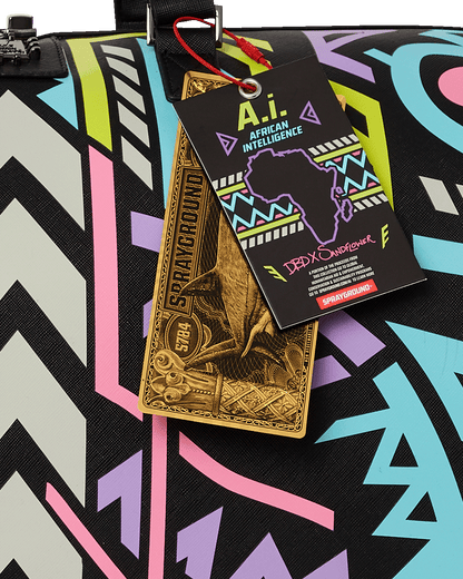 A.I. PATH TO THE FUTURE III DUFFLE - SANDFLOWER COLLAB (GLOW IN THE DARK)