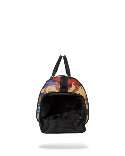 SLICED AND DICED CAMO DUFFLE