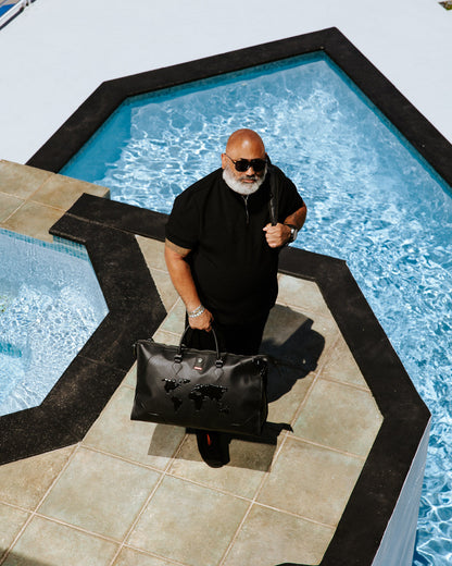 JAMES FIRST CLASS GLOBAL TAKEOFF PYRAMID DUFFLE
