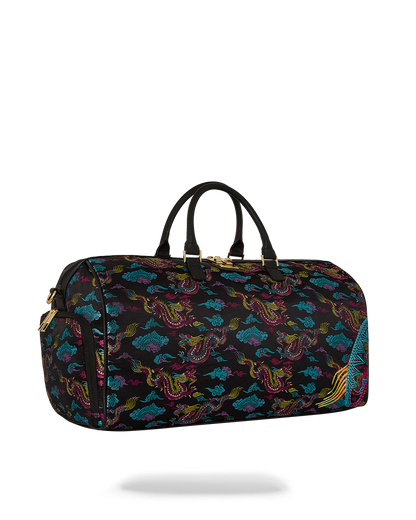 EMBROIDERED DRAGONS DUFFLE