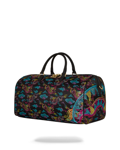 EMBROIDERED DRAGONS DUFFLE