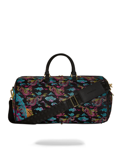 EMBROIDERED DRAGONS DUFFLE