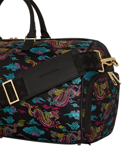 EMBROIDERED DRAGONS DUFFLE