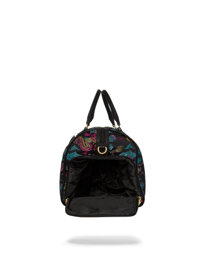 EMBROIDERED DRAGONS DUFFLE